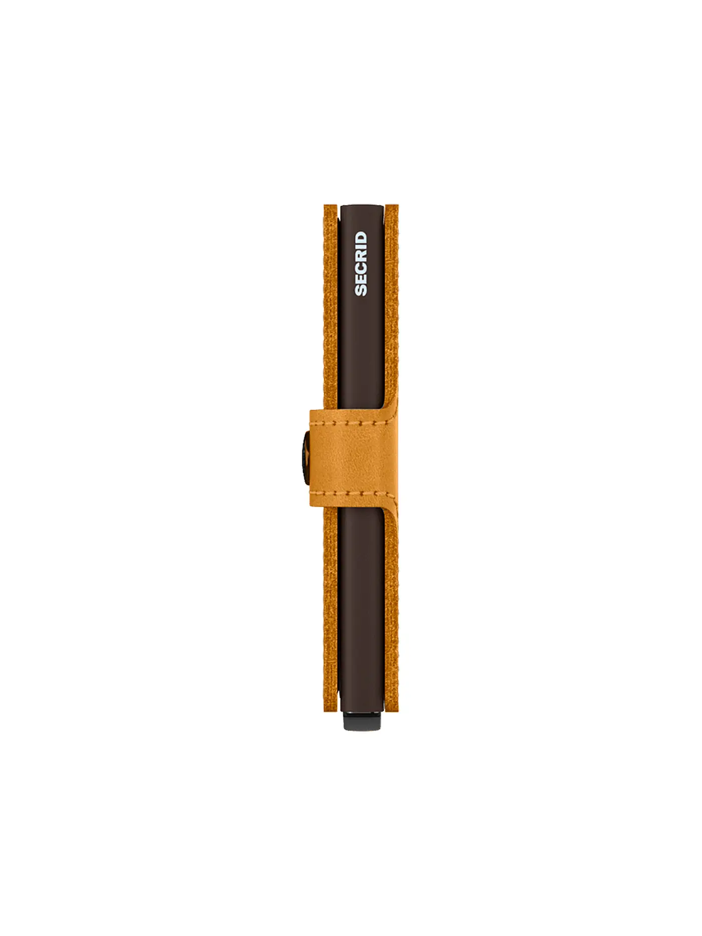 SECRID | Geldbörse - Miniwallet Original Mini Dark Brown | senf